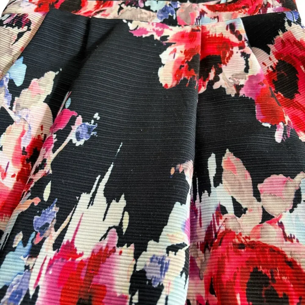 Kate Spade Hazy Floral Fit & Flare Open Back Dress Ink Multi - Size: 12